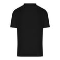 thumbnail image 4 of WREESH Men's Fashion Henley Short Sleeve Top with Solid Color and Round Collar Button Detail Black, 4 of 5