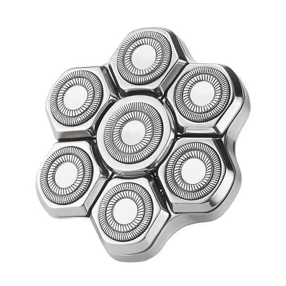 7D Silvery Universal Replacement Blade Head for Men's Electric Shaver - 7 Blades Head Shaver Replacement(Magnetic)