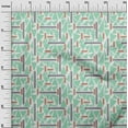thumbnail image 2 of oneOone Cotton Cambric Fabric Triangle & Line Geometric Print Fabric By Yard 56 Inch Wide, 2 of 4