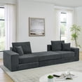 thumbnail image 3 of Leumius Modular Sectional Sofa,Cloud Sectional Couch with Deep Seat,Modern Modular L-Shape Sofa Couch with Chaise,Upholstered Boneless Couches for Living Room Bedroom,Gray, 3 of 9