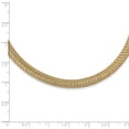 thumbnail image 4 of Leslie's Real 14kt Two-tone Polished Mesh Stretch Necklace; 18 inch; for Adults and Teens; for Women and Men, 4 of 4