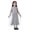 Gray, variant on KYAIGUO Kids Toddler Girls Tutu Dress Baby Short Sleeve Silky Dresses Summer Casual Tulle Sundress for 1-12 Years Old