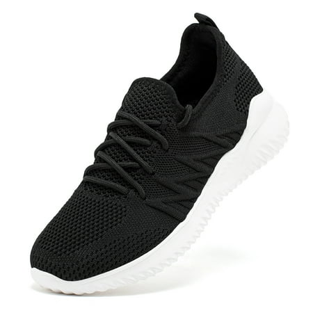 Hobibear Women Running Shoes Lightweight Breathable Sport Shoe for Gym Travel Work Black 7