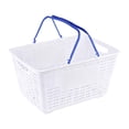 thumbnail image 2 of simhoa Panier d'Achats Panier d'Épicerie Ergonomique Polyvalent Robuste Paniers de Rangement avec Poignée pour Jouets Fruits Cosmétiques Garde-Robe Garage Bleu, 2 of 8