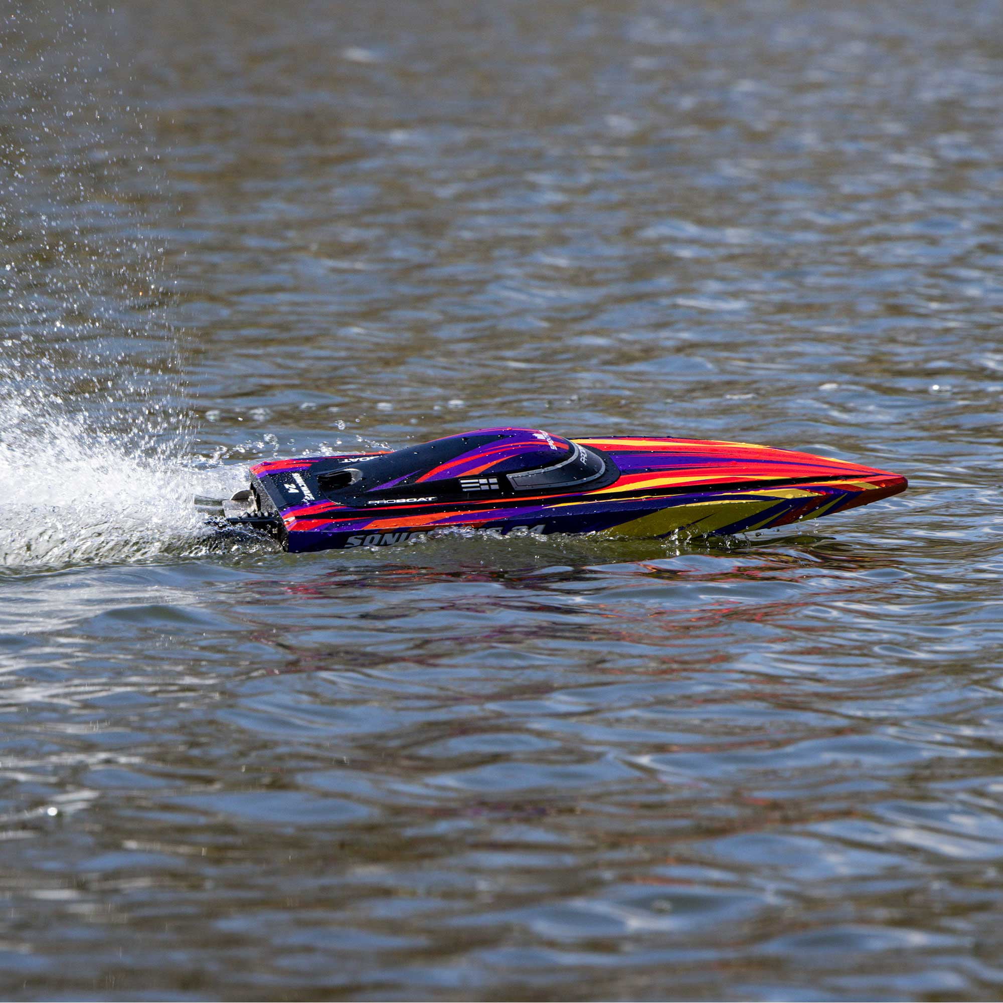 Pro Boat Sonicwake 24" Self-Righting Brushless Deep-V RTR Battery & Charger Included Red PRB-1992T1