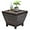Brown, variant on RTYJGD Outdoor Side Table, Rattan Coffee Table with Storage 27 Gallon Patio Small Deck Storage Box for Cushion Towel Books, Brown Side Table with lid