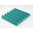 thumbnail image 2 of 2" Teal & Black Wedge Acoustic Foam Tiles 12 Pack, 2 of 4