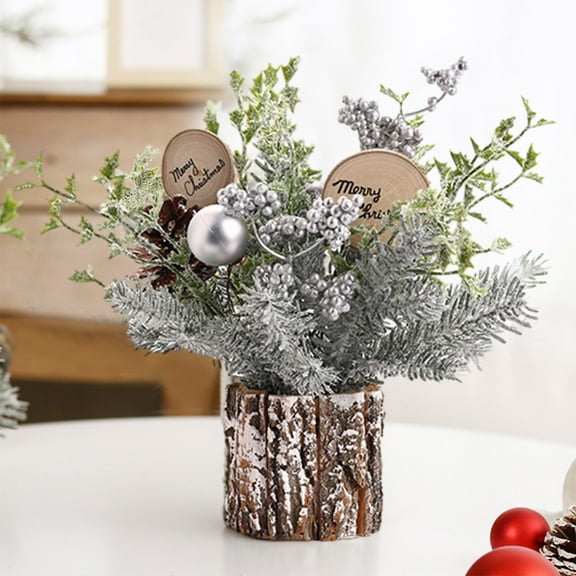 End of Year Clearance Mini Artificial Christmas Trees Xmas Desktop Decoration Tree Set Tabletop Christmas Tree , For Christmas Tabletop Decorations on Clearance!