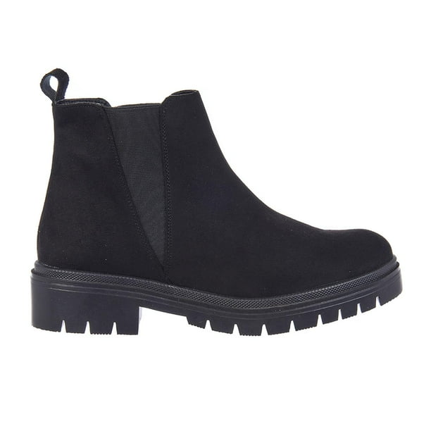 Botines Para Mujer Negro Con Elastico Casuales Básicos negro 25 Incógnita 141D11