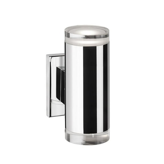601432CH-LED-Kuzco Lighting-Norfolk - 17W LED Wall Sconce-8.25 Inches Tall and 3.13 Inches Wide-Chrome Finish