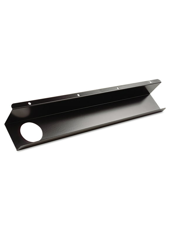 BALT Split-Level Training Table Cable Tray, Metal, 21-1/2w x 3d, Black, 2/Pack