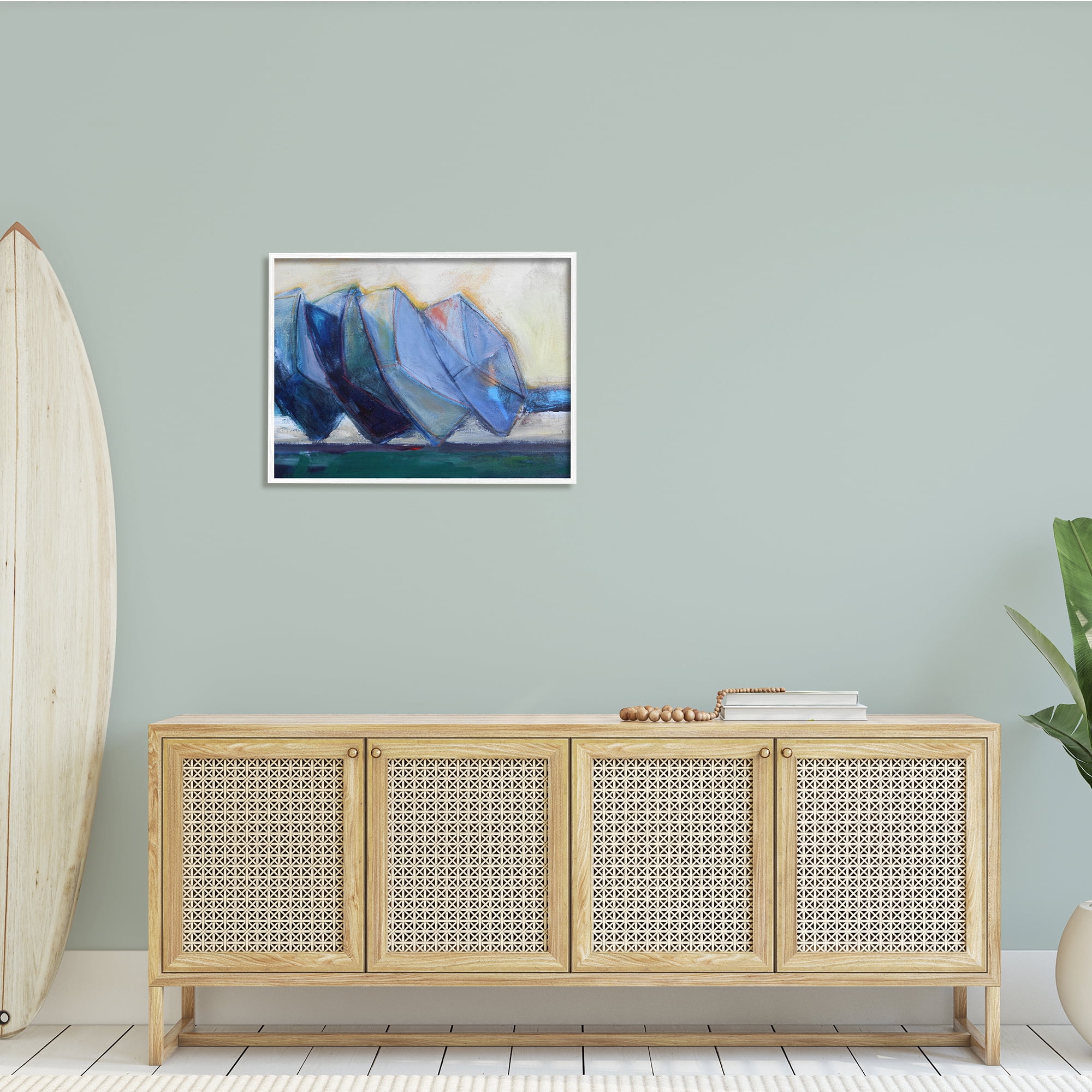 Stupell Indtries Boats Stacked at Shoreline Abstract Beach Still Life,30 x 24,Design by Snne Marie