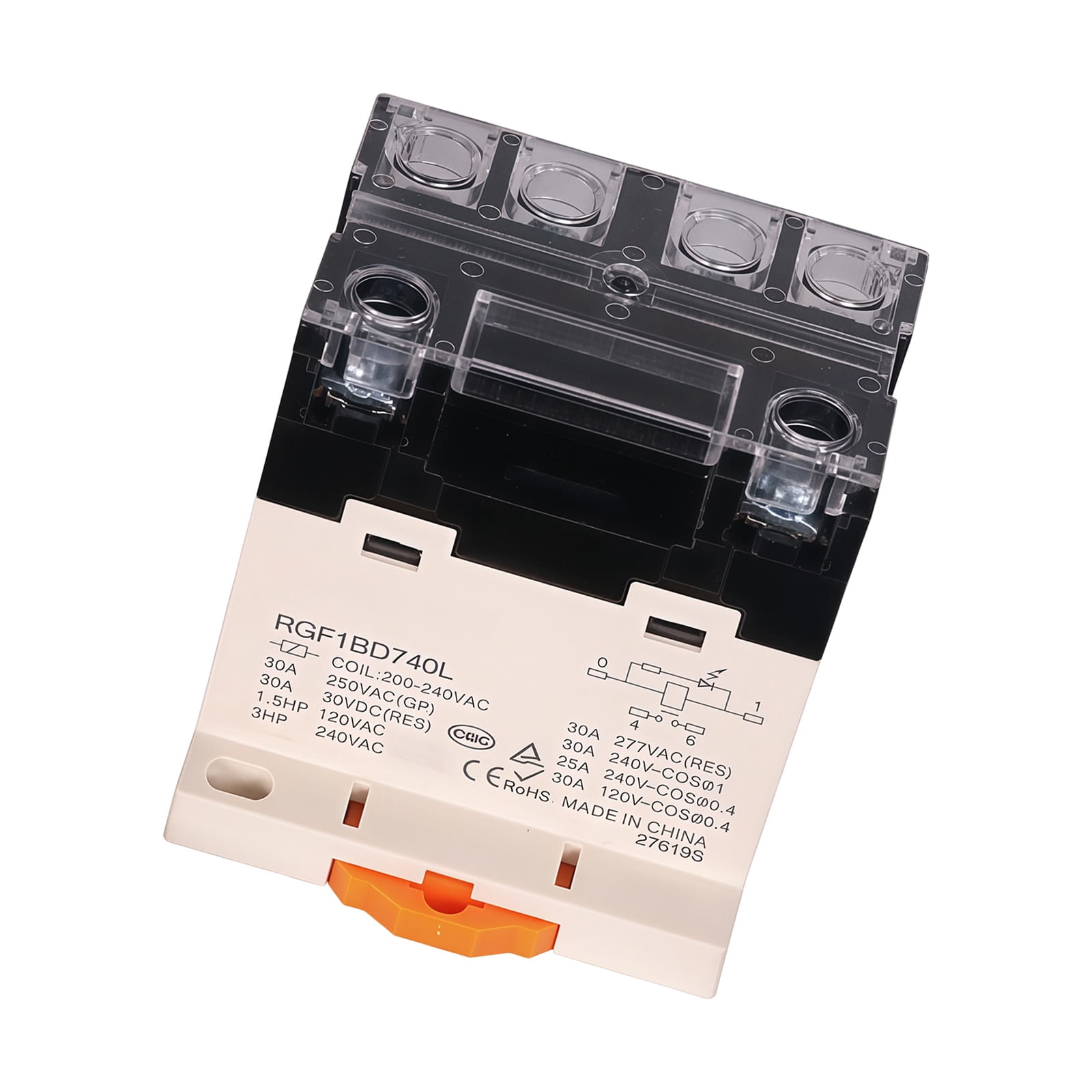 Compacts DIN Rails Mount Highly Power Relays Replacement Intermediate Relays For Space Saving Electrical Cabinet Installation