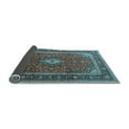 thumbnail image 2 of Ahgly Company Indoor Rectangle Medallion Light Blue Traditional Area Rugs, 8' x 12', 2 of 4