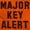Orange, variant on Major Key Alert Rap Entrepreneur Sweatshirt for Men or Women Brisco Brands M
