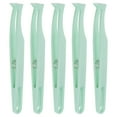 thumbnail image 1 of Unique Bargains Pinces Autocollantes pour l'Artisanat, Embout Courbé avec Ressort, Vert, 5 Pcs, 1 of 4
