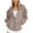 Khaki, variant on Amidoa Hooded Women's Coats Green Pullover Full-Zip Jackets Plus Size Drawstring Long Sleeve Clothes Jacket for Women L