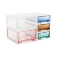 thumbnail image 1 of cajas organizadoras de casa de muñecas Caja de almacenamiento para en miniatura 1/6 de 5 piezas, caja de juguetes apilable, microadorno de paisaje con cajón para muñecas,, 1 of 8