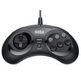 thumbnail image 1 of Retro-Bit Offical SEGA Genesis 8-button Arcade Pad USB Port Controller Gamepad for PC Mac - Black, 1 of 5