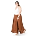 thumbnail image 2 of Pantalon tipo palazzo Roman Fashion /Tallas Extras, 2632 (Camel) cafe 38, 2 of 6