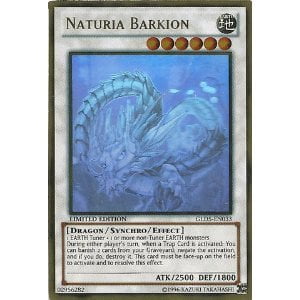 Yu-Gi-Oh! - Naturia Barkion (GLD5-EN033) - Gold Series: Haunted Mine - Limited Edition - Ghost/Gold Hybrid Rare, A single individual card from the Yu-Gi-Oh! trading and.., By