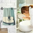 thumbnail image 7 of Yayeee 2 Pack Hand Towels for Bathroom 100% Cotton 16" x 28" Soft Absorbent Kitchen Towel, Black Cat, 7 of 7