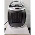 thumbnail image 2 of Small Space Heater, 1500W/750W Portable Electric Space Heater, PTC Fast Heating Ceramic Room Small Heater with Overheat & Tip-Over Protection Office Room Desk Indoor Use (Silver), 2 of 6
