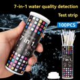 thumbnail image 3 of 100pcs 7 in 1 PH Test Paper Multipurpose Chlorine/PH/Hardness Test Strips Fish Tanks Well Water Tester Paper, 3 of 9