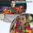 thumbnail image 6 of Garronmavis Tropical Floral Car Seat Towel Cover Stain Resistant Breathable Non-Slip Front Seat Protector with Storage Bag for Most Cars SUV Trucks Sedan Van, 6 of 9