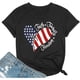 thumbnail image 1 of Playera de Mujer con Diseño Patriótico USA: Corazón, Bandera, Fe, Familia y Libertad, 1 of 5