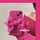 thumbnail image 2 of Funda de teléfono de silicona mate fluorescente para iphone 14, 12, 13 Pro Max, 11, X, XR, 7, 8 Plus, Se3, bonita funda protectora de cámara suave con lazo 3D Fivean unisex, 2 of 2