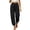 01# Black, variant on Women's Joggers Elastic Waist Jogger Pants with Pockets Casual Tapered Trousers Soft Cotton Relaxed Fit Drawstring Lounge Activewear S-2XL