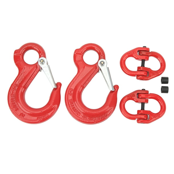 4.21inch Slip Hook Heavy Duty 1.12T Bearing Double Ring Swivel Lifting Hook  With 2 Ring Buckle For Factory Trailer Lifting Chain Connector