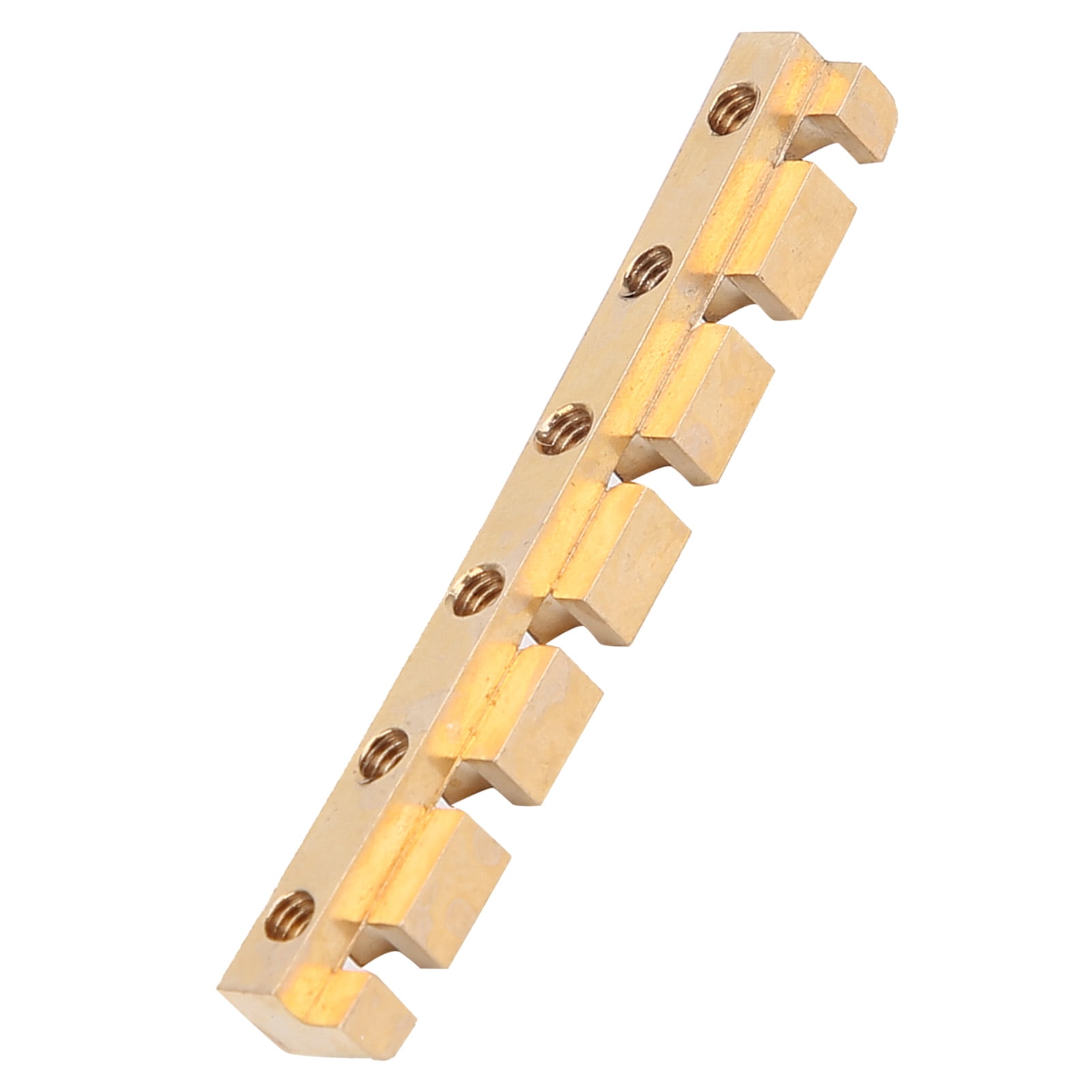 String Nut Brass Metal Adjustable for 6‑String Electric Bass Guitar Parts Accessories