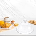 thumbnail image 4 of Estbridge Acrylic Cake Plate with Dome  Cake Stand with Cover   Pattern Serving Platter with Lid for Display  Party  Entertaining   Shaped Handle, 4 of 8