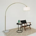 thumbnail image 2 of Illuminated Symphony Arch Gold Brass & White Marble Floor Lamp, 2 of 4