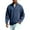 04# Navy, variant on Qwertyu Men Quarter Zip Pullover Waffle Shirts Casual Stand Collar Thermal Long Sleeve Sweatshirt 1/4 Zipper Winter Warm Polo Shirts Light Green 3XL