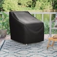 thumbnail image 5 of Ltrototea Patio Chair Covers for Outdoor Furniture Waterproof 2 PACK, Lawn Chair Covers 210D Heavy Oxford Cloth, Large Covers for Lounge Lawn Deep Seat Black,27"W x 31"D x 40"H, 5 of 10