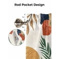 thumbnail image 7 of Curtain Valance for Windows,Boho Arch Sun Tropical Leaves Kitchen Valances Rod Pocket Short Curtains,Terracotta Aesthetic Nordic Style Window Treatment Panel for Bedroom Bathroom 60"x18", 7 of 7