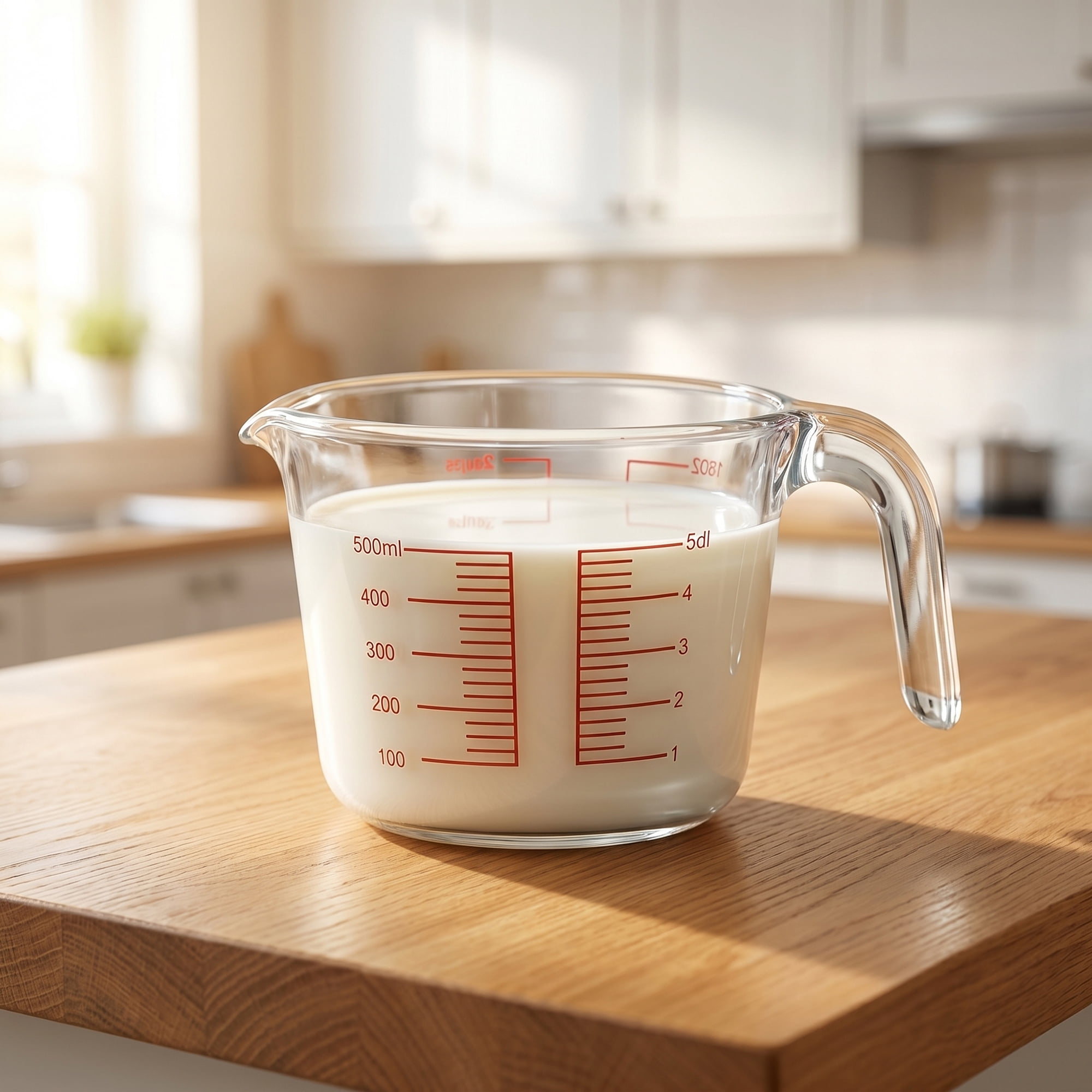 Unique Bargains Measuring Cup, 1 Cup Glass Measuring Cups for Kitchen Baking Clear 500ml
