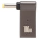 thumbnail image 1 of Adaptador de entrada hembra tipo C a CC, Chip de carga rápida PD, Material de aleación de aluminio, diseño de codo, Cable de alimentación para portátil de 100W, 2,5x0,7mm, 1 of 5