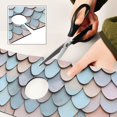 thumbnail image 6 of Yayeee Faucet Mat for Kitchen Sink 14.7" Diatomite Long Splash Guard Pad, Blue Shimmering Pattern, 6 of 7
