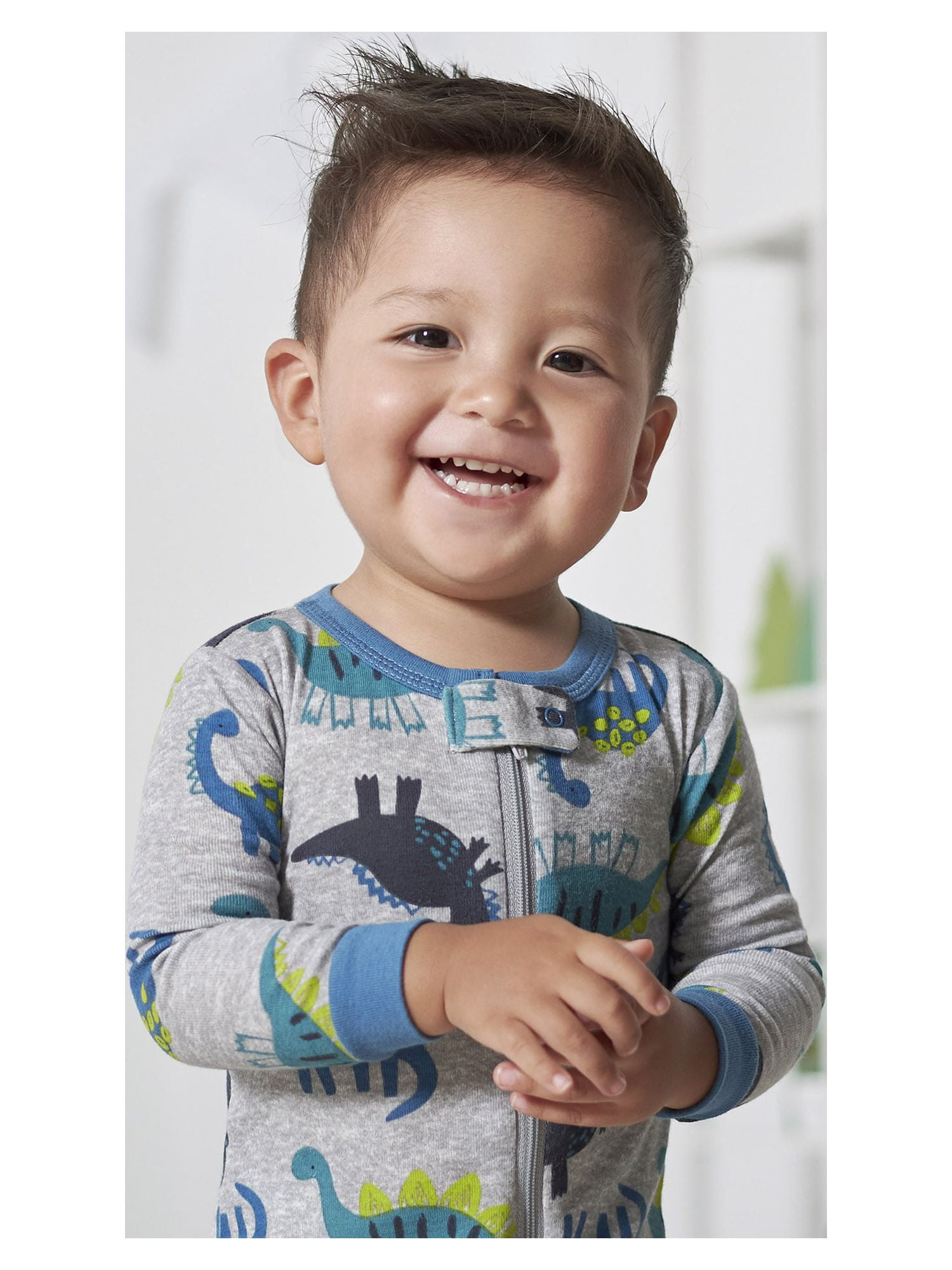 Gerber Baby & Toddler Neutral Snug Fit Footed Cotton Pajamas, 4-Pack, Sizes 0/3 Months-5T