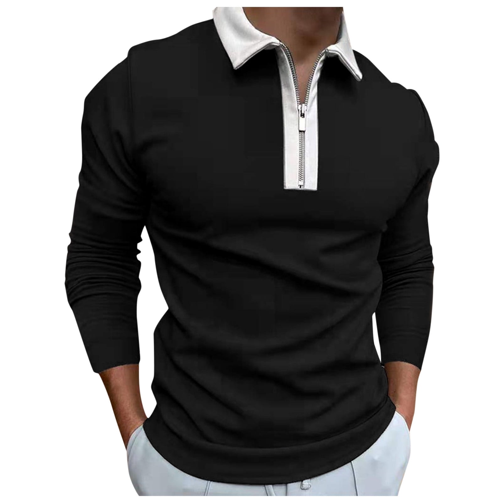 Polo T Shirts for Men Slim Fit Long Sleeve Casual Fashion Designer ...