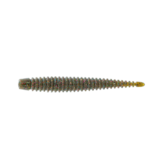 6th Sense Boosa Ned Soft Stick Bait, 3.3", Green Pumpkin Juice
