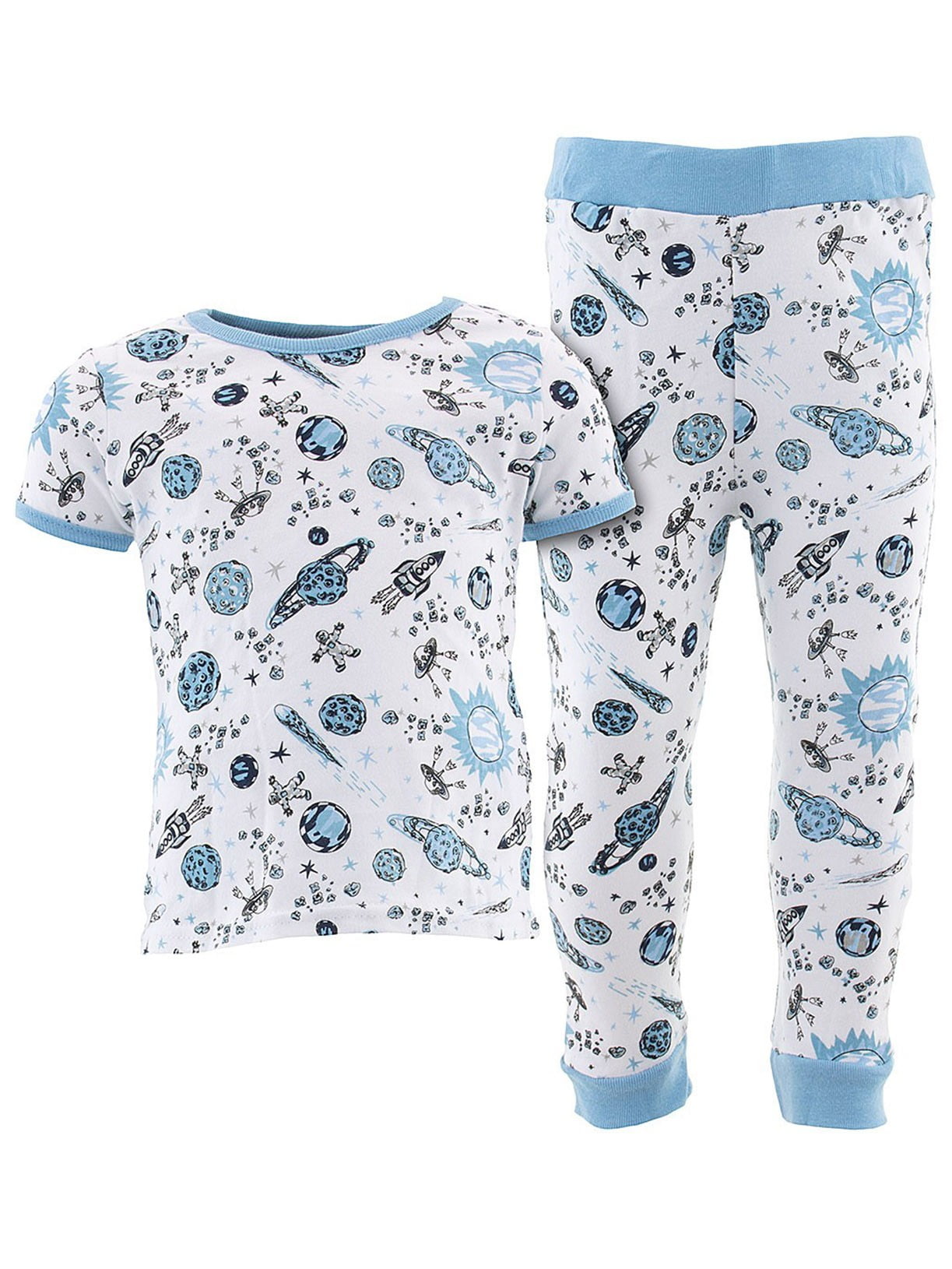 Sweet /& Soft Blue Sail Ships Cotton Pajamas for Infant Toddler Boys