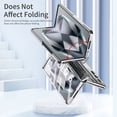 thumbnail image 5 of TECH CIRCLE Galaxy Z Fold 6 Case,Ultra-Thin Luxury Perfect Clear Plating Hard PC Crystal Transparent Kickstand Cover Anti-Scratch Shockproof Protection Case for Samsung Z Fold 6 5G 2024,Clear, 5 of 7