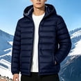 thumbnail image 2 of Ceisia Men Lightweight Packable Quilted Puffer Jacket Full Zip Hooded Warm Windproof Outer Coat For Autumn Winter Outdoor Activity Gift, 2 of 8