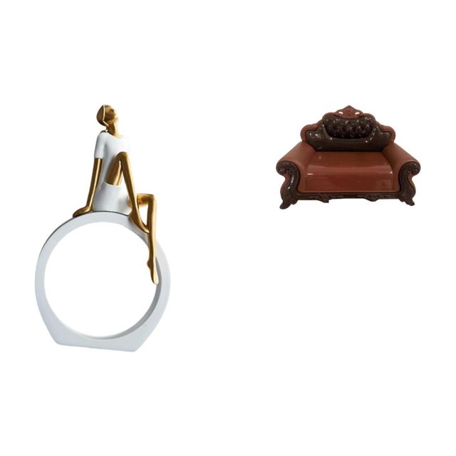 Figura de niña, estatua de mujer, centro de mesa, dormitorio, regalo para lectores, estantería, estilo rústico, escultura abstracta, decoración versát