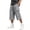 Gray, variant on TKKCS Mens Capri Cargo Shorts- Outdoor Hiking Elastic Waist Drawstring Casual Loose Fit Straight Leg Lightweight Long Shorts with Multi Pockets Beige Size 3XL